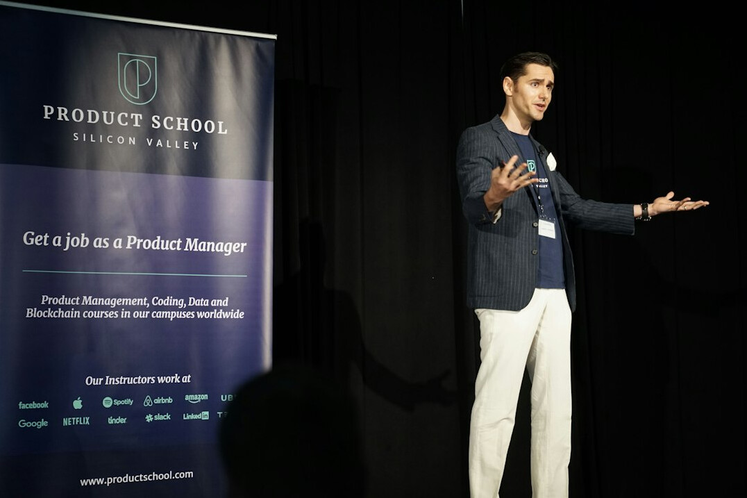 professional speaking on stage